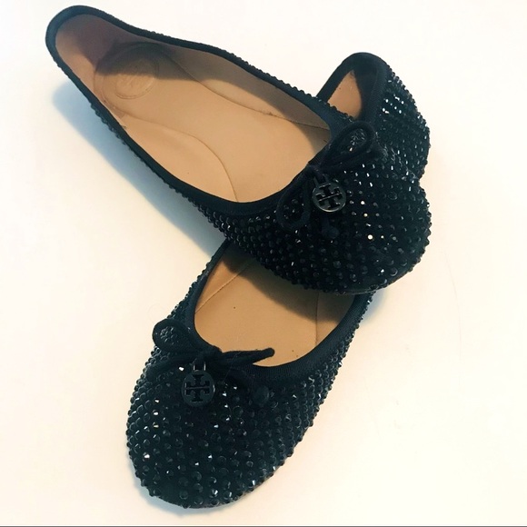 TORY BURCH | black studs on black FLATS | 9.5 - Picture 2 of 14